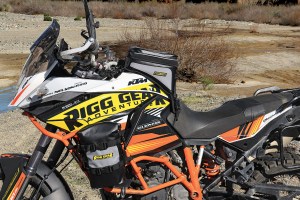 Photo of SE-4005 Hurricane RiggPak Crash Bar/Tail Bag Installed on KTM Crash Bar - Entire Bike